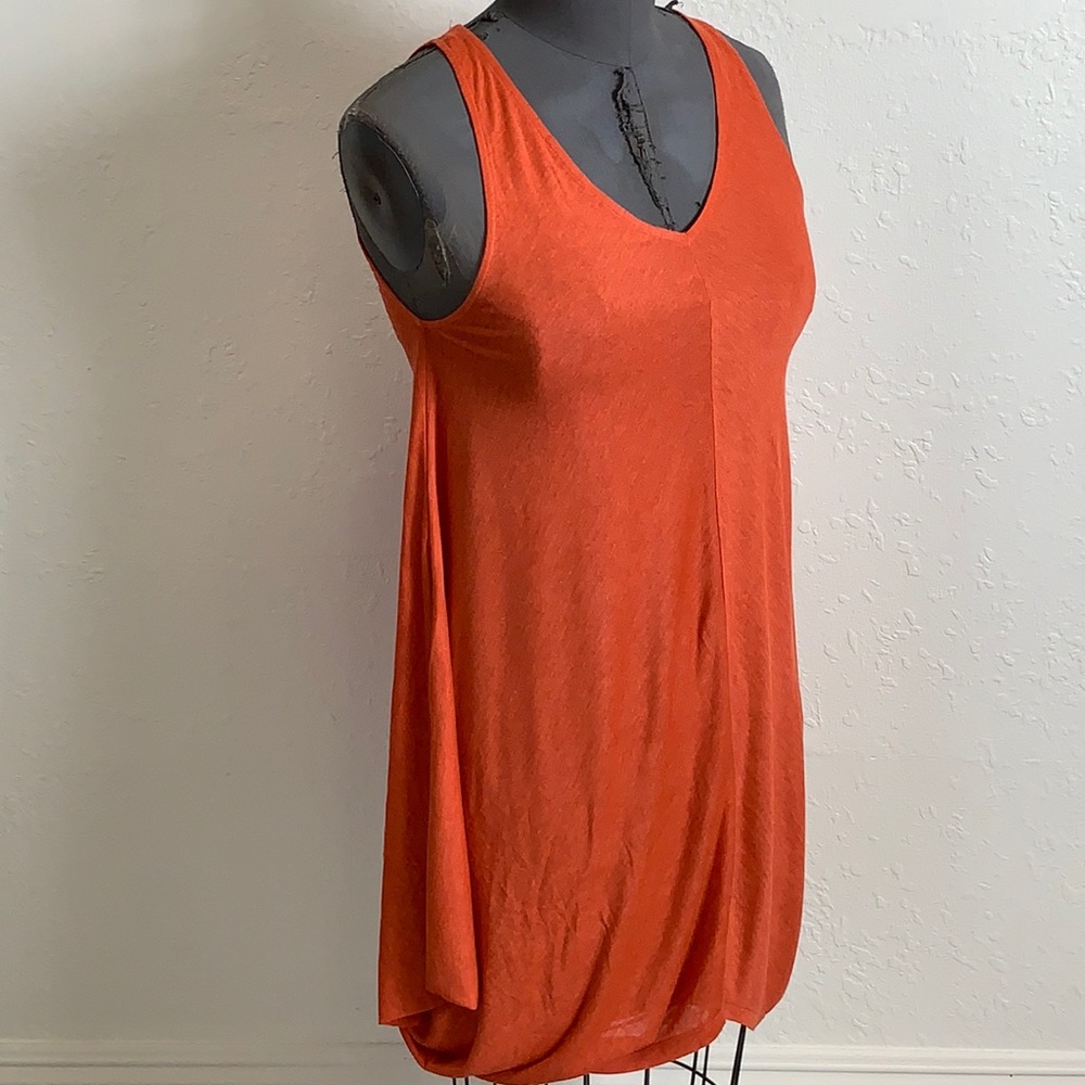 V-neck side drape dress